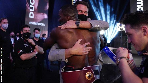 Okolie said promoter Eddie Hearn promised him a gold watch if he became a world champion