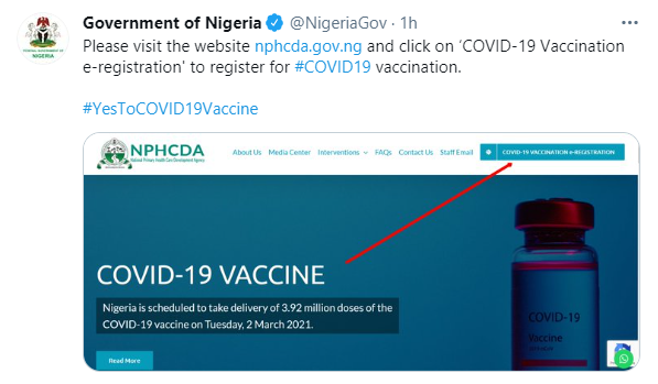 FG opens portal for online registration for COVID-19 vaccination 1