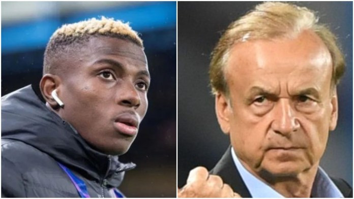 Gernot Rohr reacts after top neurosurgeon warns against rushing Victor Osimhen back to the field following brain trauma