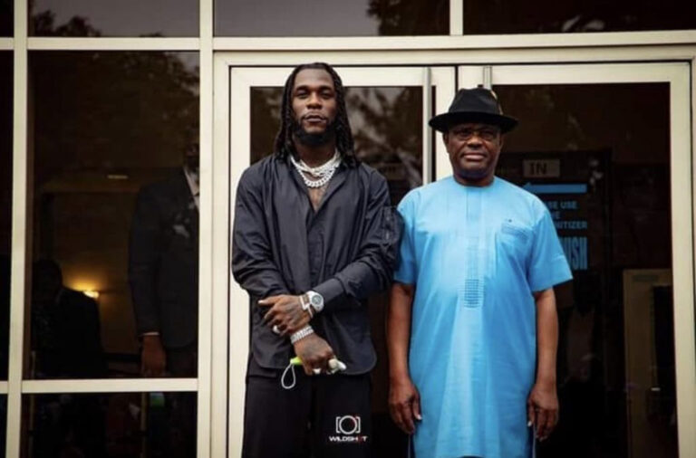 Governor Wike gifts Burna Boy a land and money to build; says he’ll give every artiste who performed at the singer’s homecoming concert N10m each