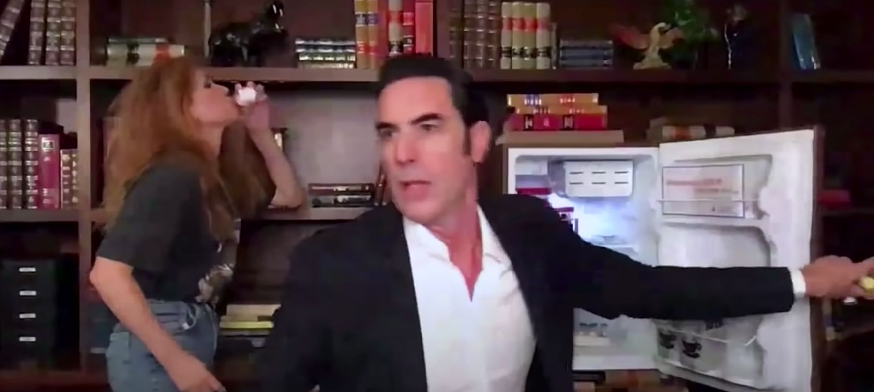 sacha baron cohen dings donald trump jr kanye west in wild covid 19 vaccine selling video 1