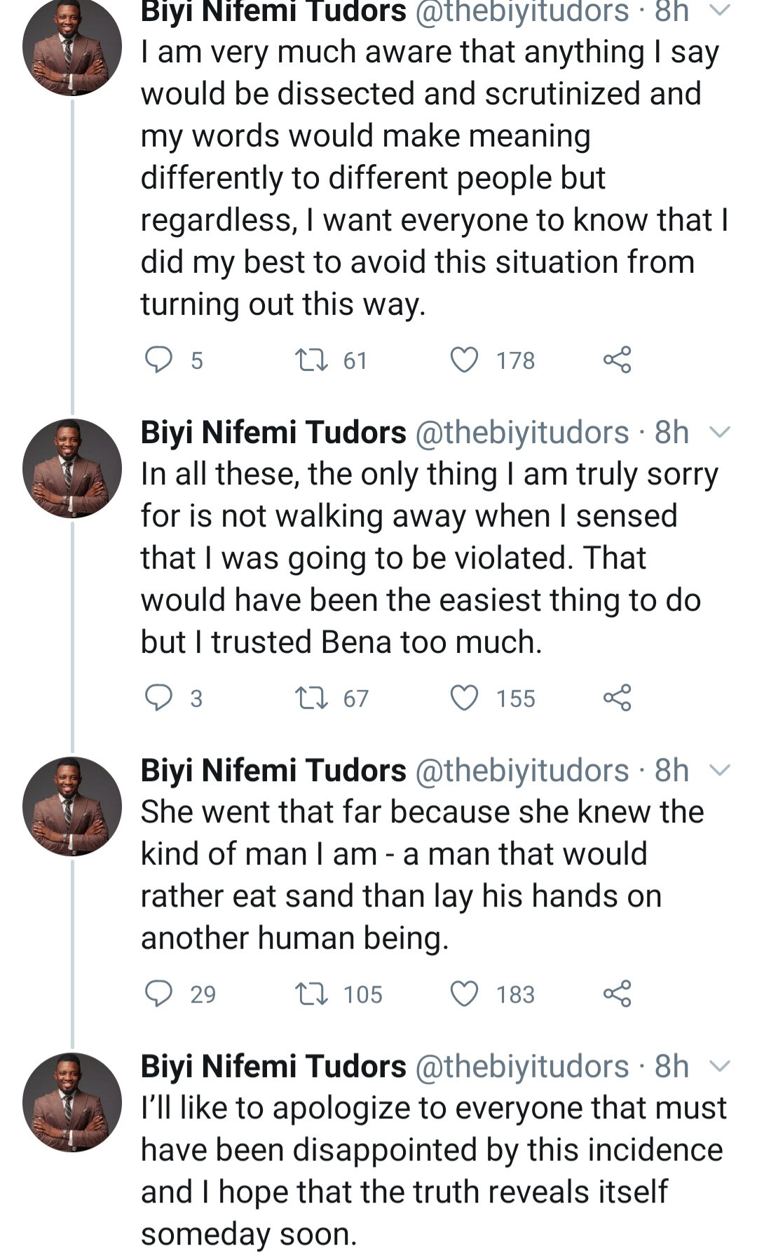 twitter influencer accuses her boyfriend of abusing her and conniving with police to intimidate her he responds with his side of the story 10
