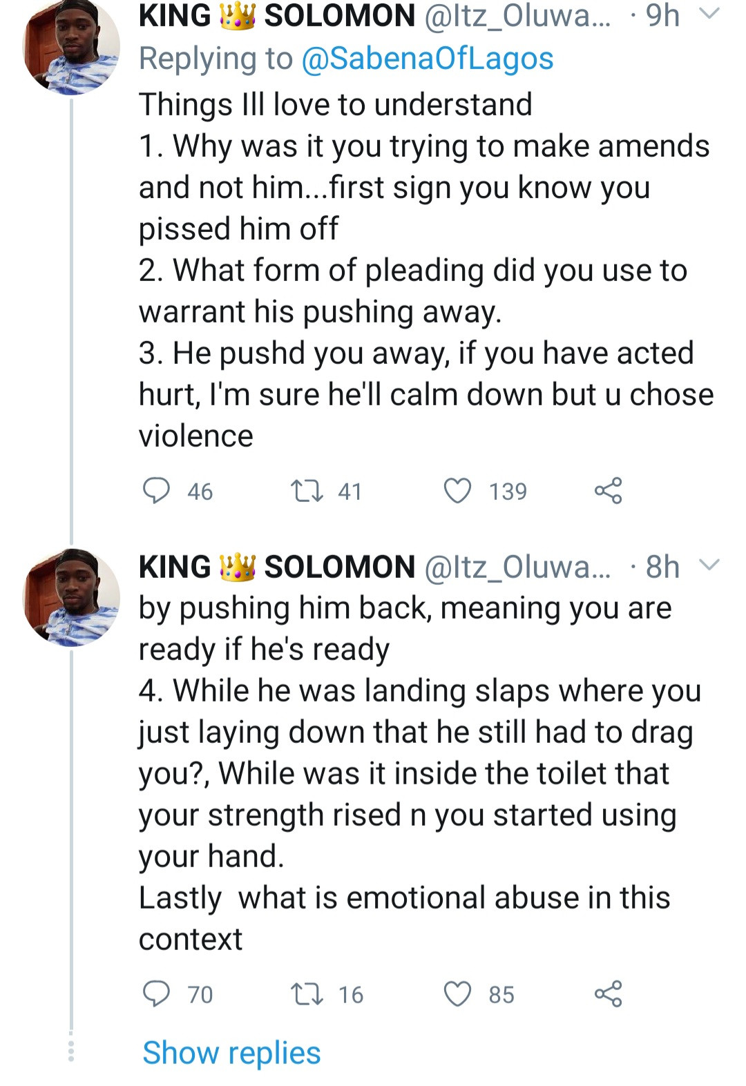 twitter influencer accuses her boyfriend of abusing her and conniving with police to intimidate her he responds with his side of the story 5