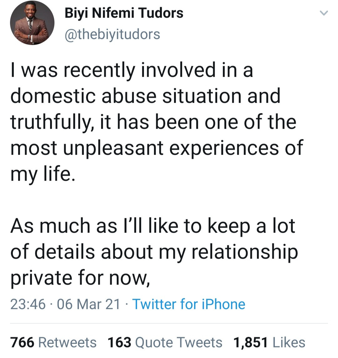 twitter influencer accuses her boyfriend of abusing her and conniving with police to intimidate her he responds with his side of the story 7