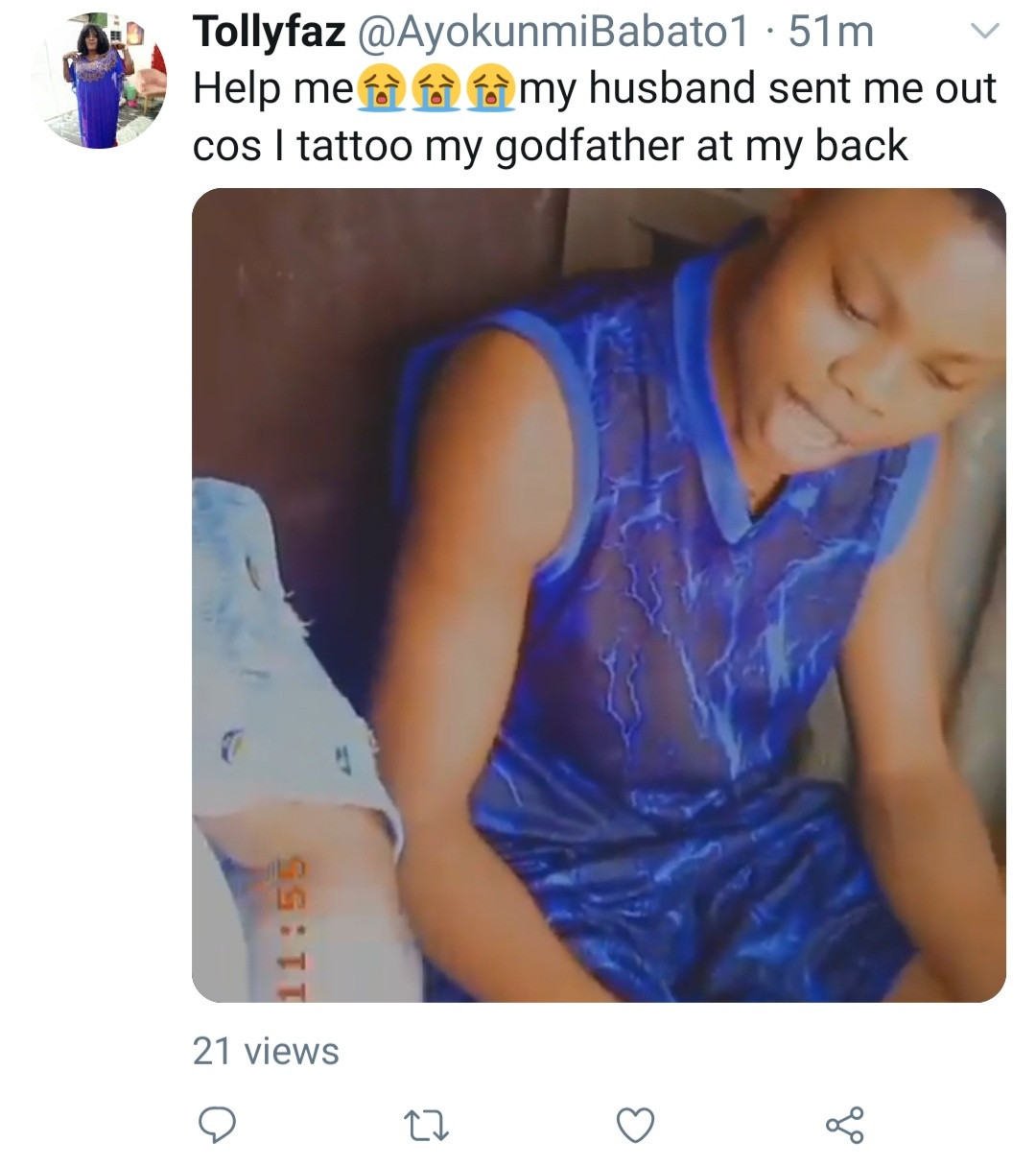 help me my husband has sent me packing woman who drew tattoo of tinubu on her back cries out video 1