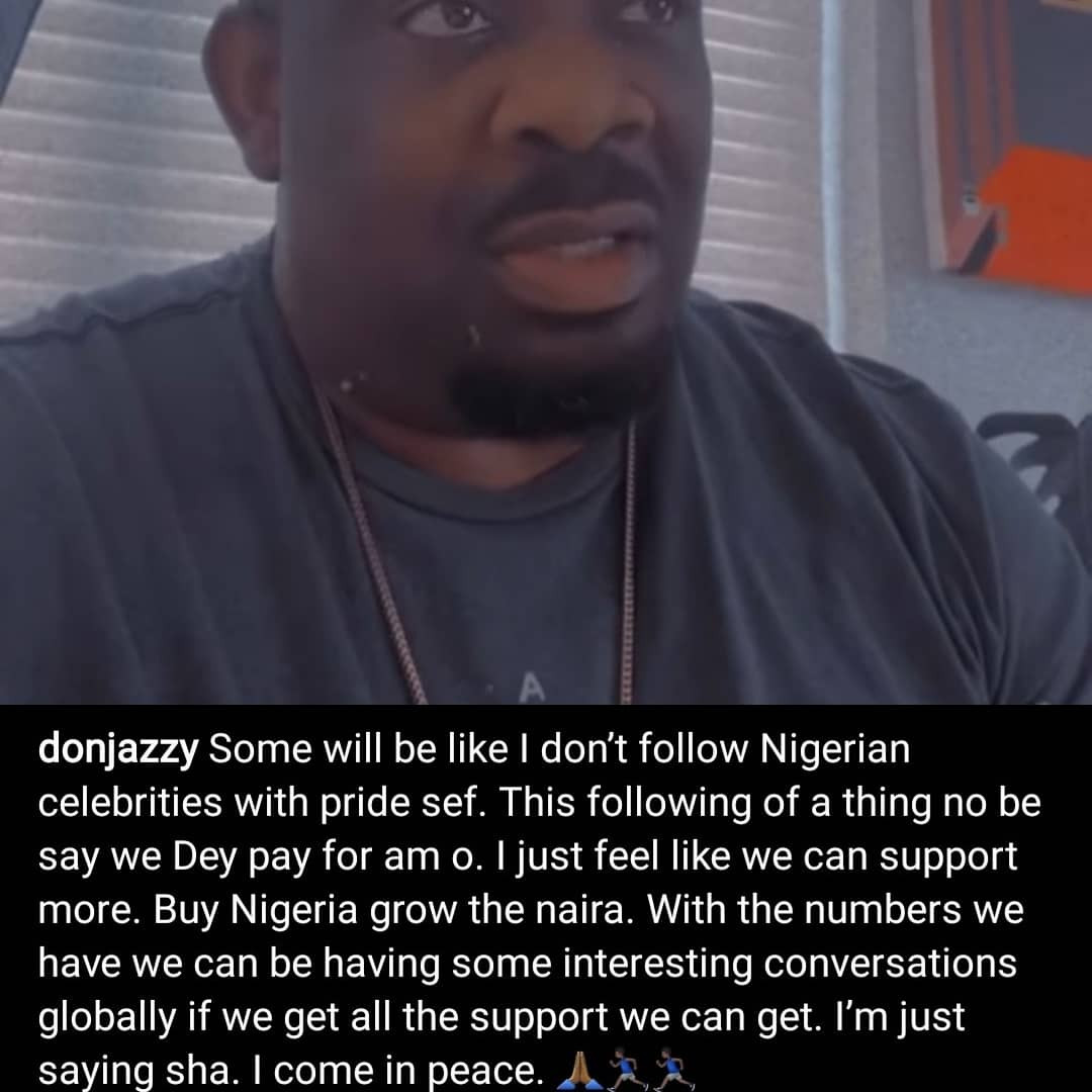 its almost like youre not patriotic don jazzy questions why nigerians prefer to follow foreign stars while ignoring nigerian celebrities 1