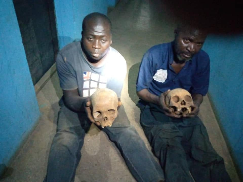 two suspected ritualists nabbed with human skulls at muslim cemetery in kaduna 1