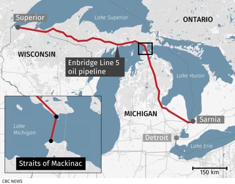 Canadians who rely on Line 5 on edge as Michigan’s deadline looms to shut Enbridge pipeline