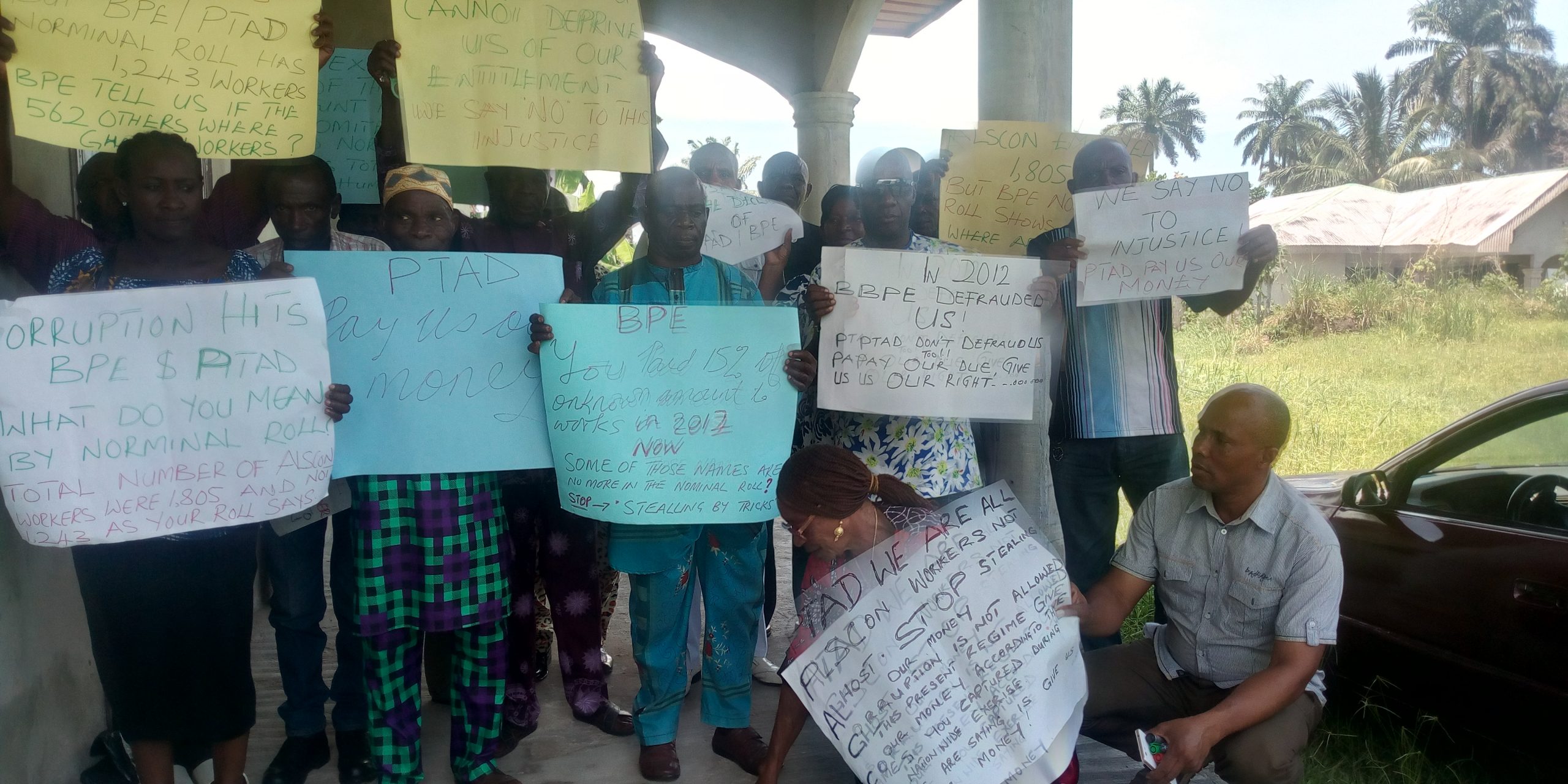 Ex-ALSCON workers protest, threaten to sue BPE, PTAD over severance entitlements