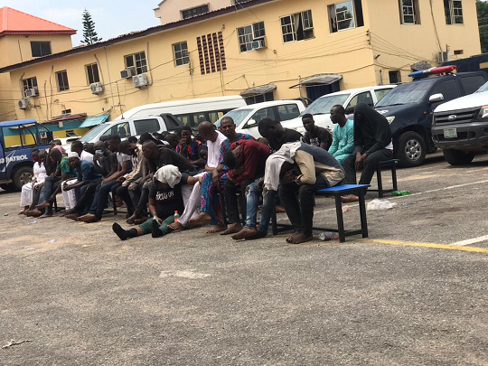 police parade yoruba nation protesters arrested in lagos 1