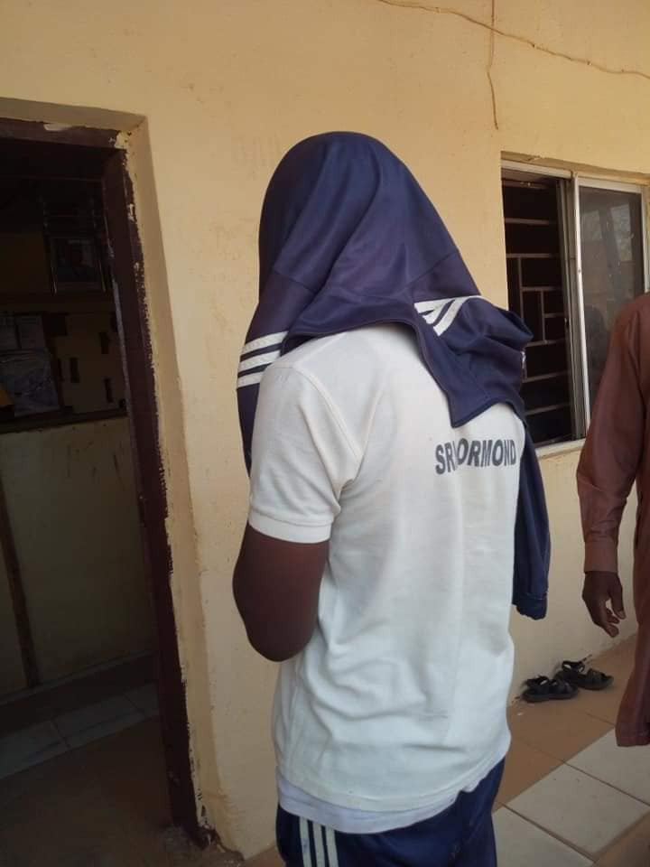 update police parade two secondary school students arrested for threatening to kidnap principal and students in zamfara 1