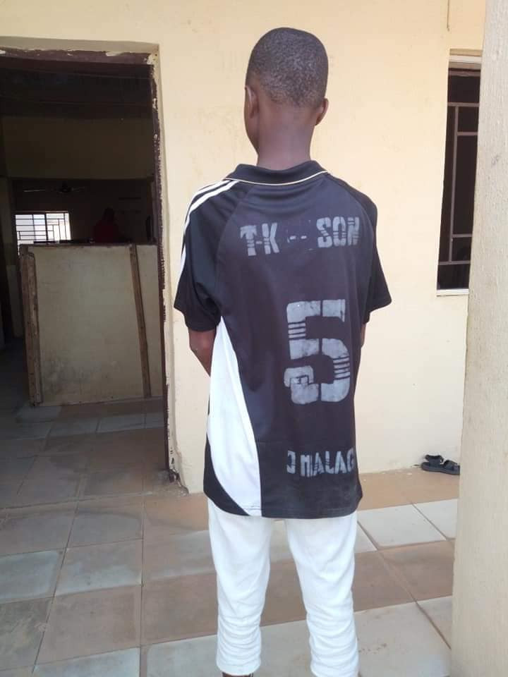 update police parade two secondary school students arrested for threatening to kidnap principal and students in zamfara 2
