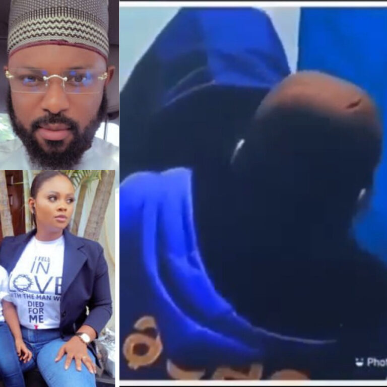 #BBNaija Tega allows male housemate, Saga, suck her breast on live TV; Tega’s husband reacts Watch Video