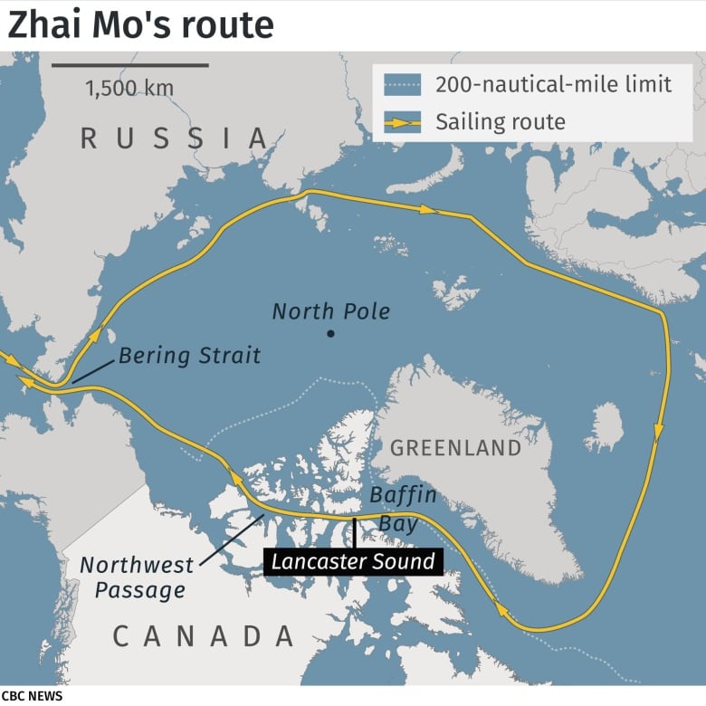 Canada disputes Chinese news report that famous sailor was turned back from Northwest Passage