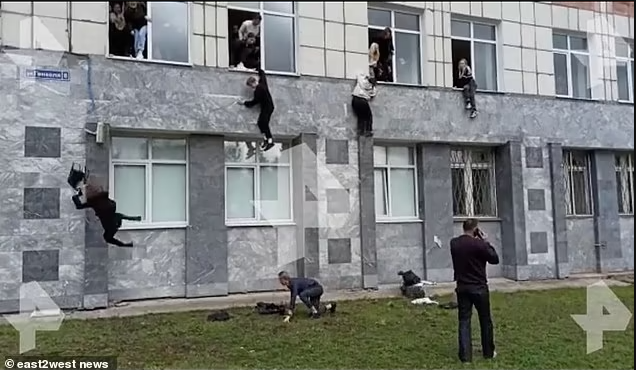 russia university shooting leaves 8 dead as terrified students leap from windows photos 2