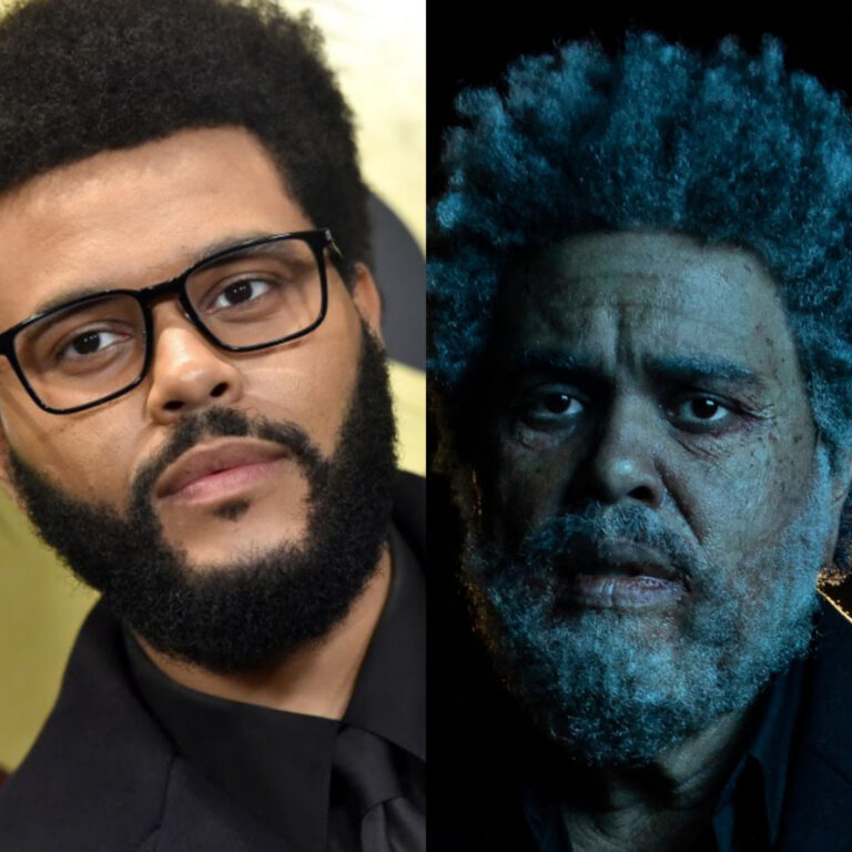 The Weeknd transforms into elderly man from his album cover for his album release party (photos)