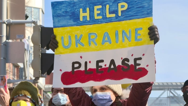 demonstrations in solidarity with ukraine held across canada on sunday 8