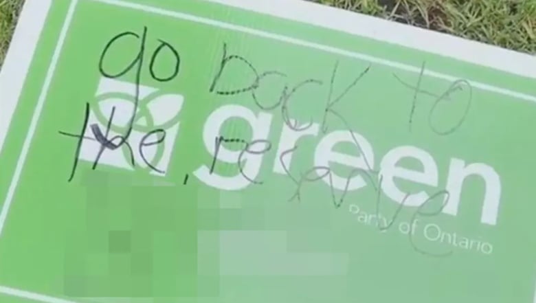 ontario candidates confront racist slurs on signs hate on campaign trail 1