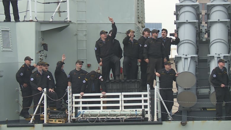 2 navy ships return from deployment on NATO mission in support of Ukraine