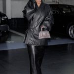 kim kardashian in an all leather ensemble as she leaves paris fashion week 2022 5