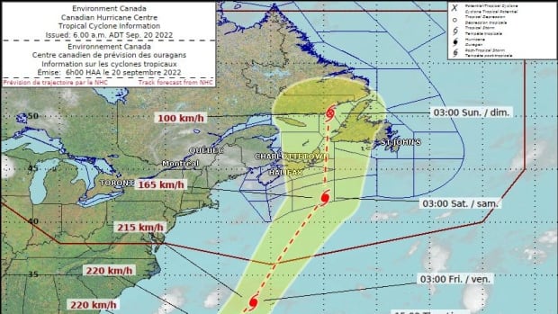 hurricane fiona track veers back toward atlantic canada