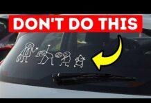 if your car has bumper stickers remove them immediately