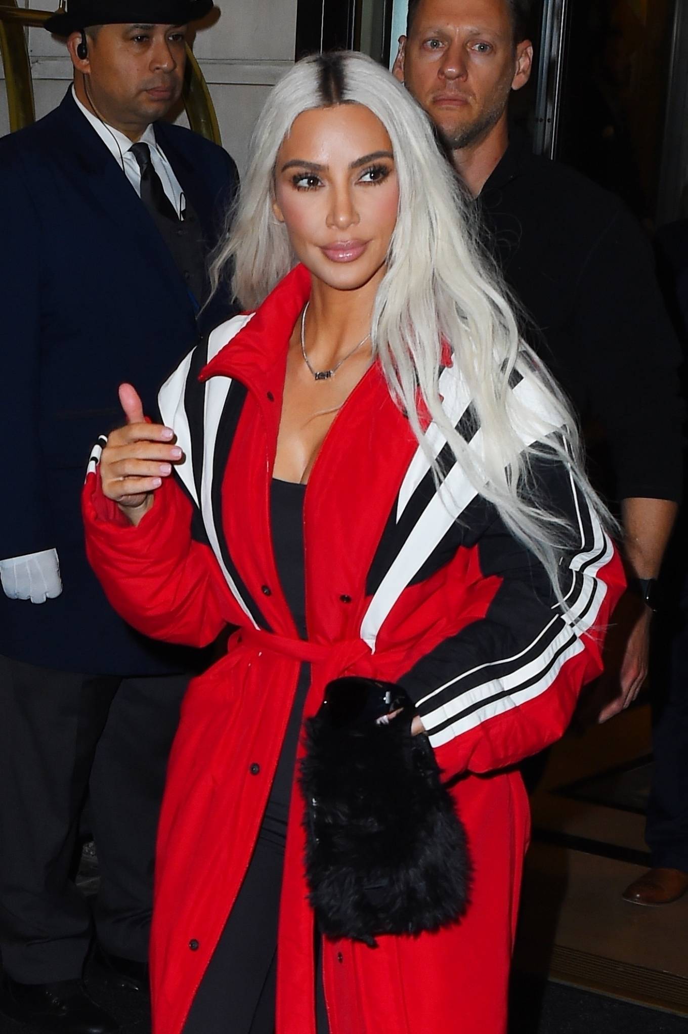 kim kardashian arrives at zero bond in new york 11