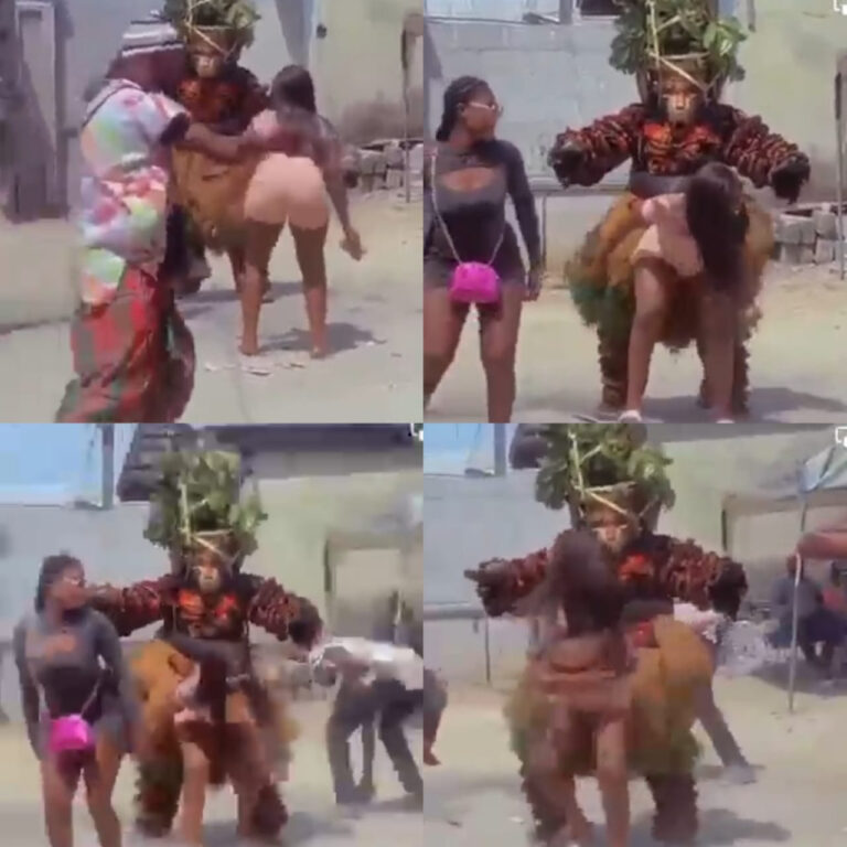 Masquerade forgets his traditional duties as female fan twerks for him