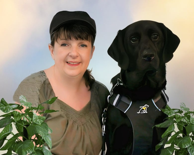 Jodi Laycock and her guide dog, Shadow, graduated from the CNIB Guide Dogs training program in April, 2022. 