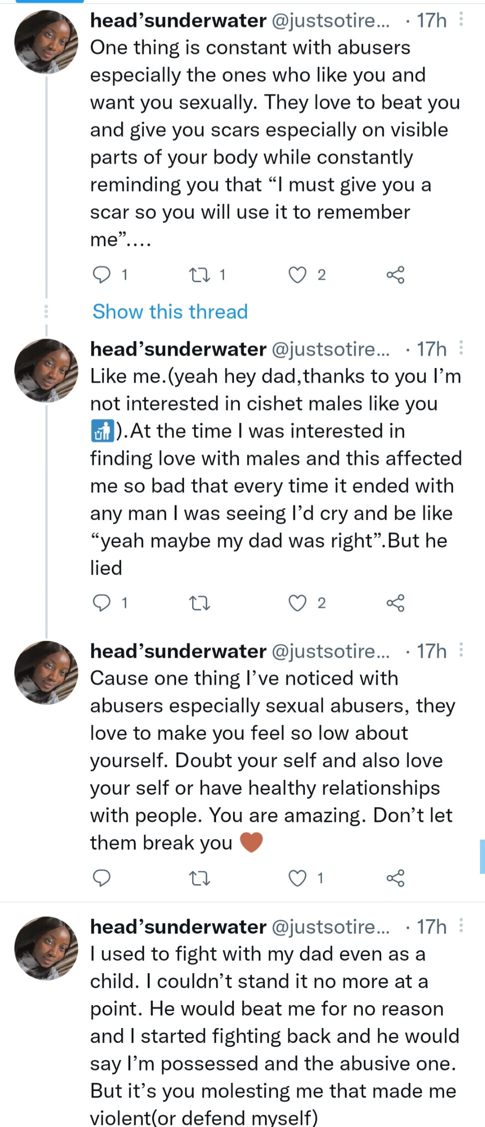 my dad should get a death penalty woman calls out her father for allegedly molesting her her mother for protecting him and the nigerian police for locking her up when she reported 12