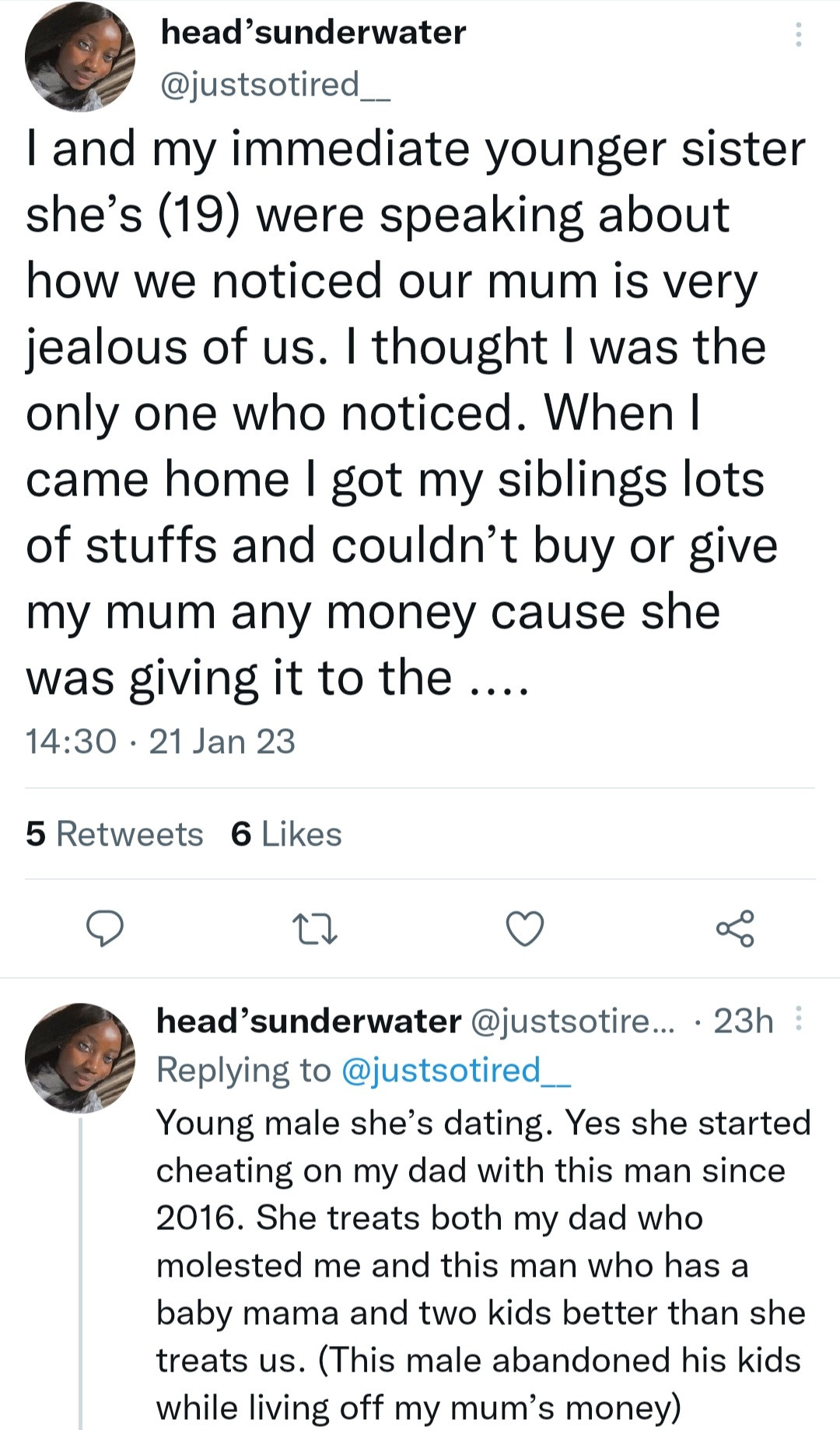 my dad should get a death penalty woman calls out her father for allegedly molesting her her mother for protecting him and the nigerian police for locking her up when she reported 7