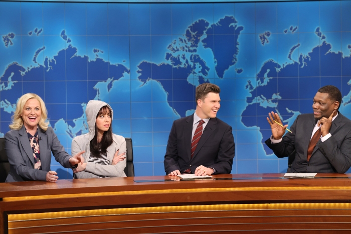 Amy Poehler Surprises Aubrey Plaza During 'SNL' Debut: Watch as They Reprise 'Parks & Rec' Roles