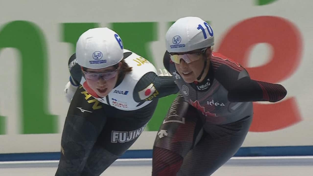 canadian speed skaters ivanie blondin valerie maltais make history as both reach podium at worlds