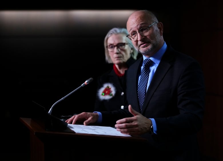 Minister of Justice David Lametti and Carolyn Bennett, Minister of Mental Health and Addictions.