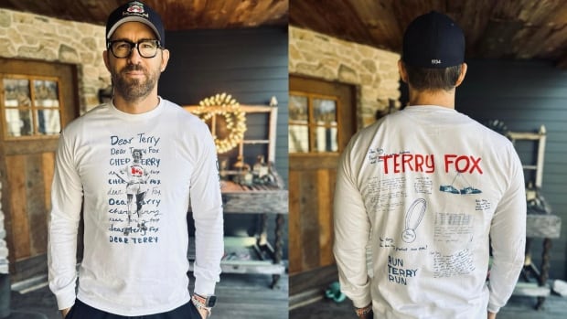 ryan reynolds helped choose this years annual terry fox run shirt and demand is high