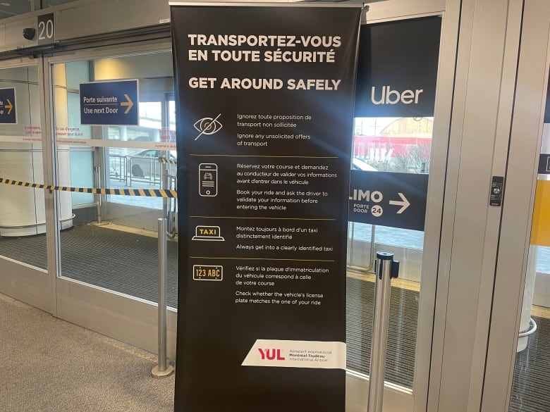 sign at airport