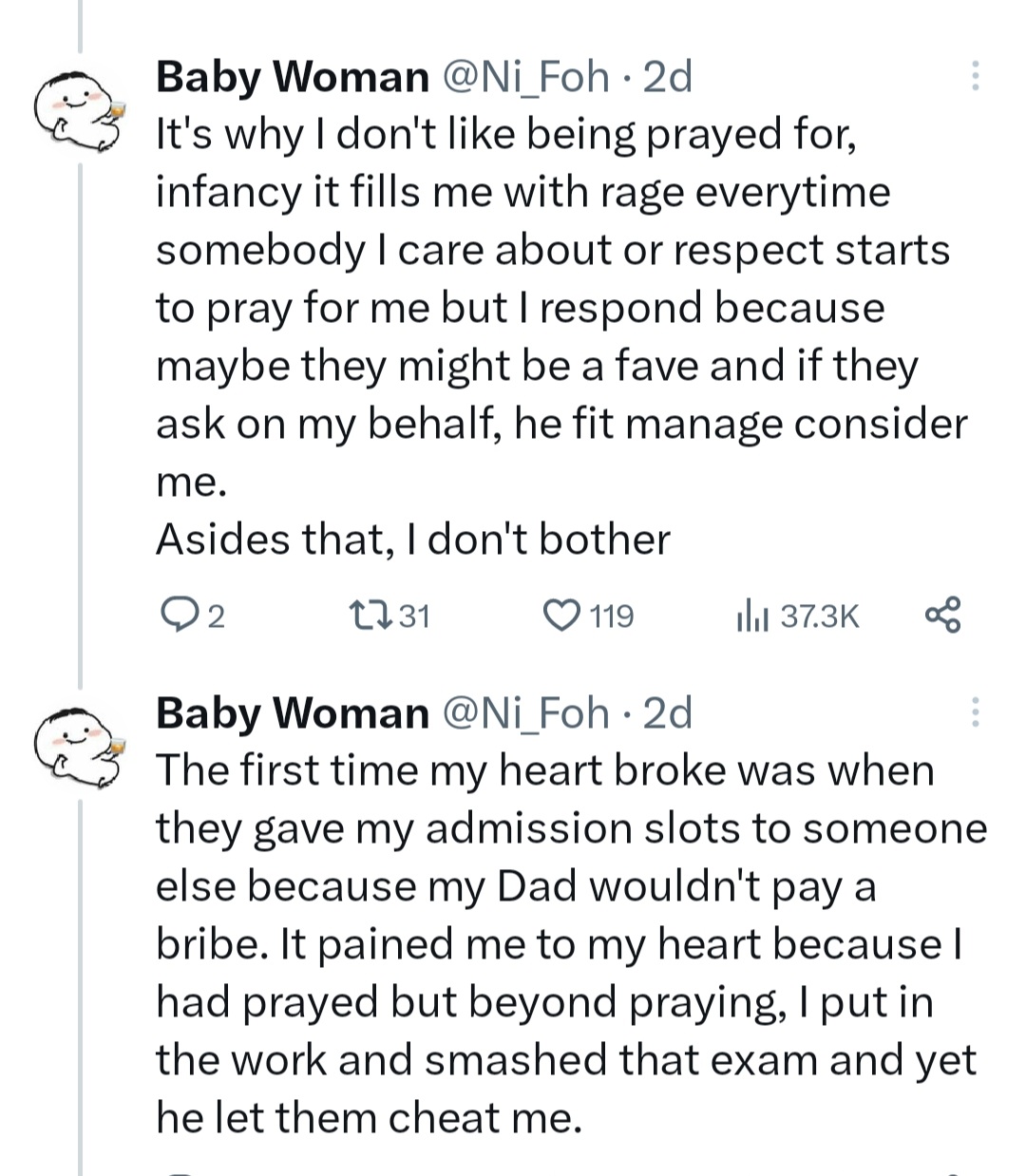 Lady reveals why she stopped being a Christian