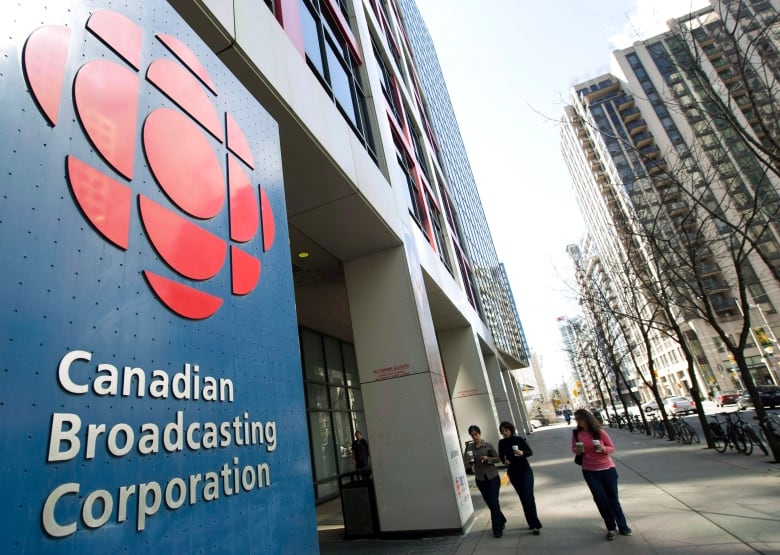 A building with a CBC logo in front of it.