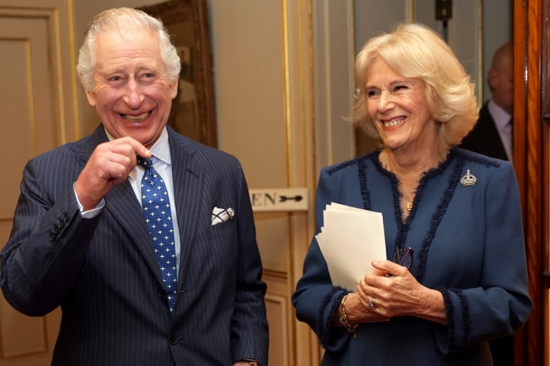 King Charles III and Camilla, Queen Consort are pictured at an event.