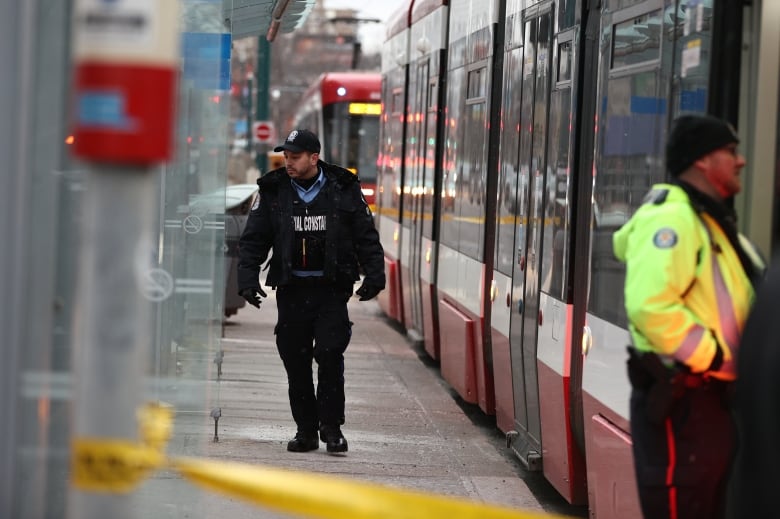 A woman in her 20s has been stabbed multiple times on a Toronto streetcar on Tuesday, Jan. 24, 2023. A suspect was arrested and the victim taken to hospital with what police say are “life altering” injuries.