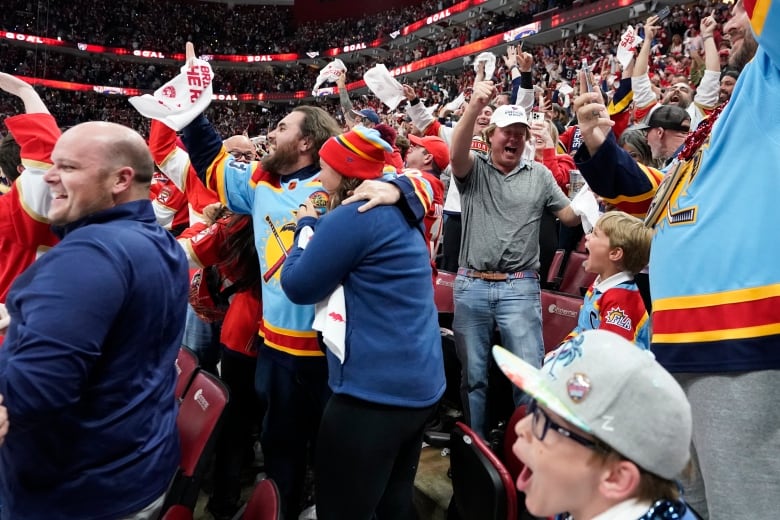 Florida Panthers fans celebrate another win