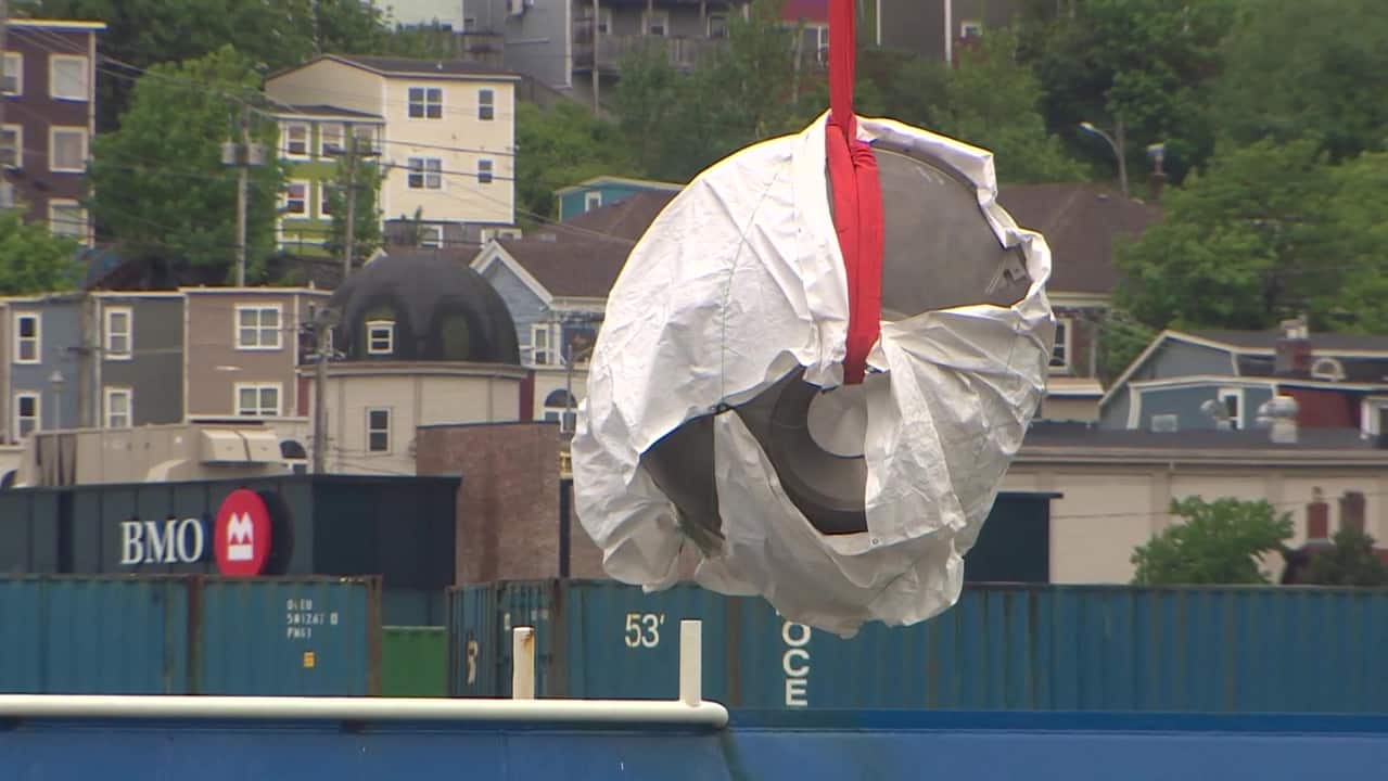 Pieces of Titan wreckage taken off ship in St. John’s as investigations begin