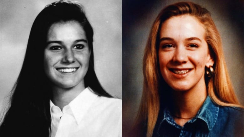 Two teenaged girls in school photos.