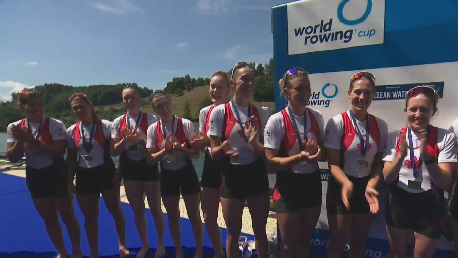 canadian womens 8 team claims silver at world cup rowing event in switzerland
