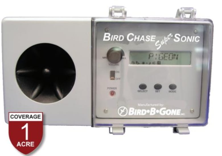 A device called "BirdBGone."