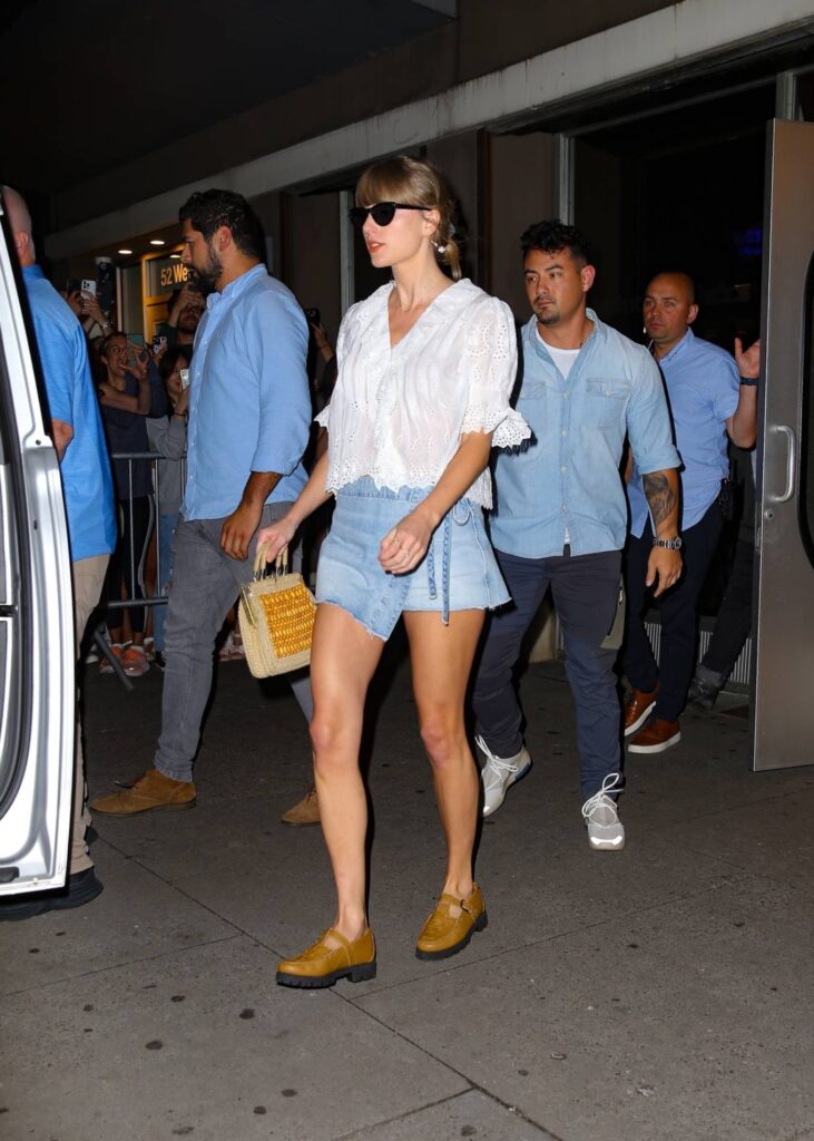 taylor swift is seen as she exits from electric lady studios in new york