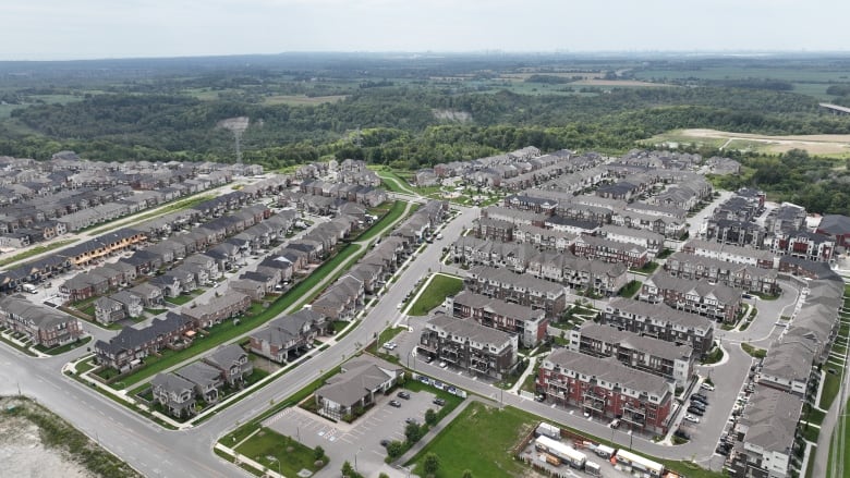 A subdivision of single family homes.