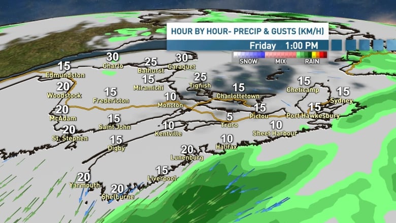 Friday will be quiet across the Maritimes. 