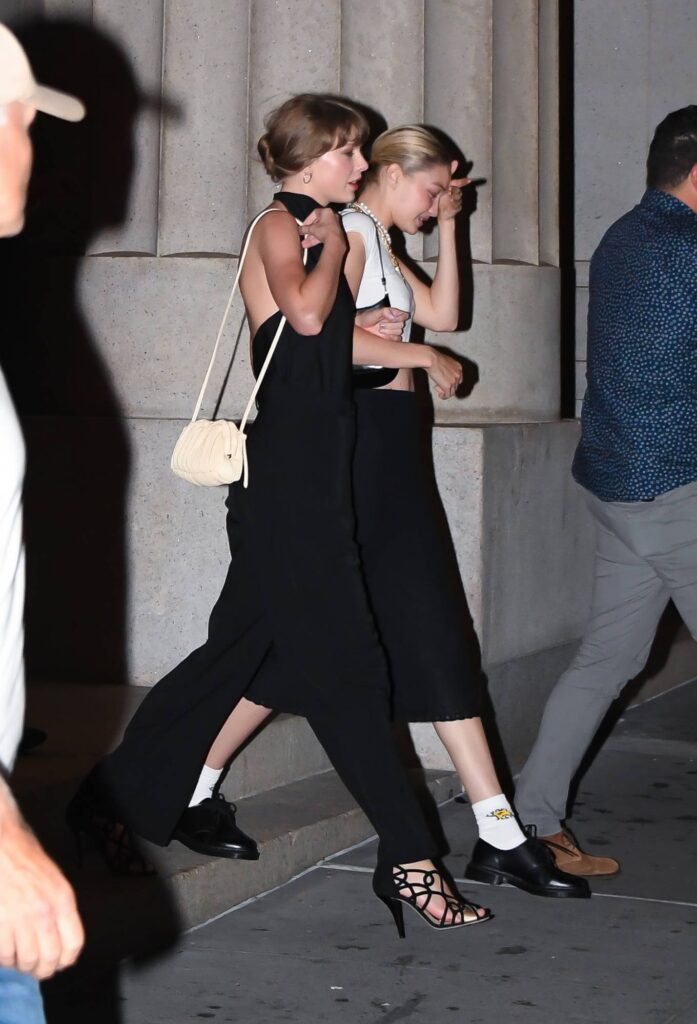 taylor swift with gigi hadid out for a girls night at nobu in new york 1