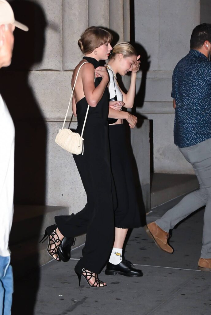 taylor swift with gigi hadid out for a girls night at nobu in new york 5